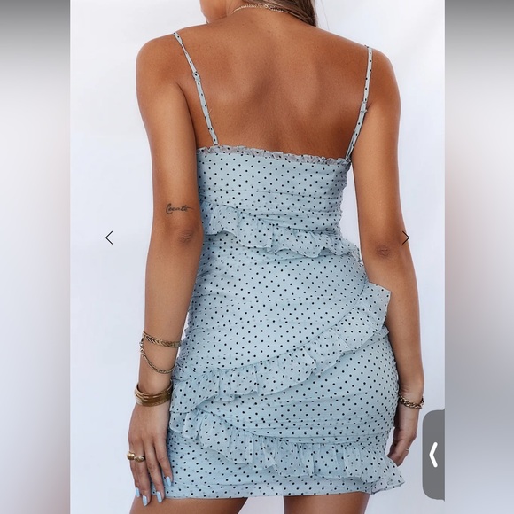 Polka Dot Ruffle Dress - Picture 3 of 7